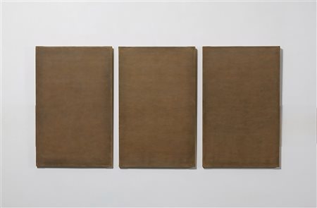 Vincenzo Cecchini, 1934, Trittico, tecnica mista su 3 tele, cm 110 x 70 cad....