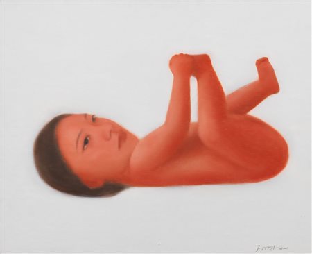 Ma Liuming, 1969, olio su tela, cm 50 x 60: Firma e data in basso a destra “...