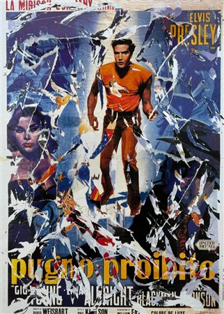 Mimmo Rotella, , 1918-2006, multiplo dècollage 2005, cm 100 x 70: Ed. 33/125...