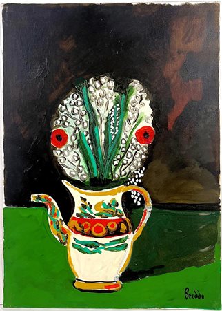 Breddo Gastone, 1915-1991, olio su tela, cm 50 x 70
