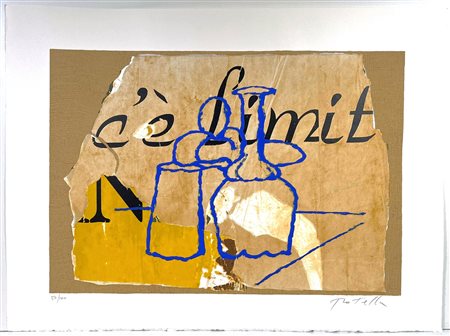 Mimmo Rotella, , 1918-2006, serigrafia polimaterica su carta Moulin du Guè da...