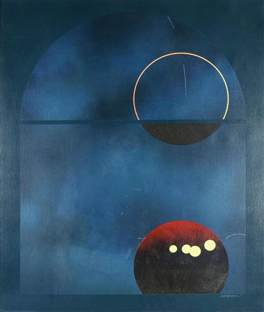 Elvio Becheroni (1934) SENZA TITOLO acrilico su tela, cm 72x58,5 firma