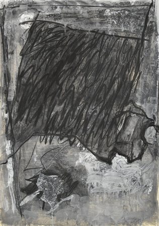 Mario Surbone (1932) SENZA TITOLO, 1962 tempera su carta, cm 58x40 firma e...