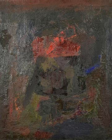 Enzo Brunori (1924) A SERA 1 olio su tela, cm 65x54 firma sul retro:...