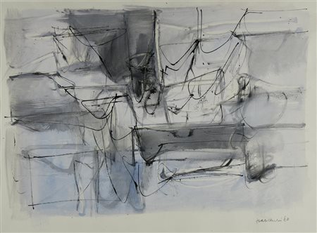 Giancarlo Francesconi (1925) SENZA TITOLO, 1960 tecnica mista su carta...