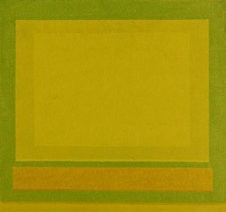 Lucio Battaglia (1929 - 2003) COMPOSIZIONE, 2001 olio su tela intonacata, cm...