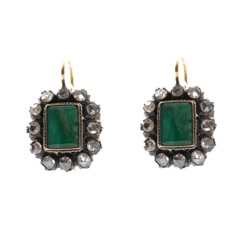 ORECCHINI in oro 9 KT e 18 KT ed argento con diamanti