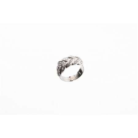 ANELLO in oro bianco 18 KT con brillanti