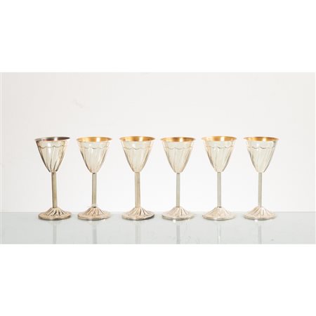 SEI CALICI DA LIQUORE in argento