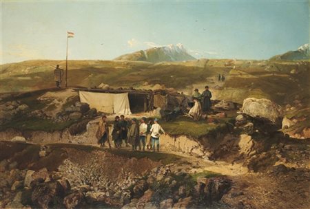 Giulio Gorra "Episodio della Seconda Guerra di Indipendenza: avamposto del Tonal