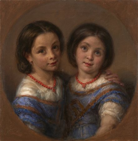 Giovanni Carnovali "Ritratto delle sorelle Moretti-Caccia o Le cugine Moretti" 1