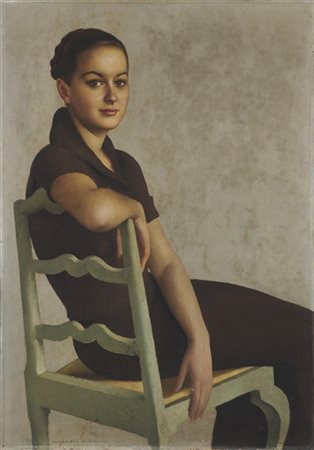 Ugo Celada da Virgilio "Ritratto della signorina Vianella Airaghi" 
olio su tela