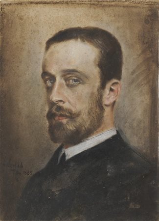 Franz Von Lenbach "Il Principe Alexis Scherbatoff" Roma, 1885
pastelli colorati