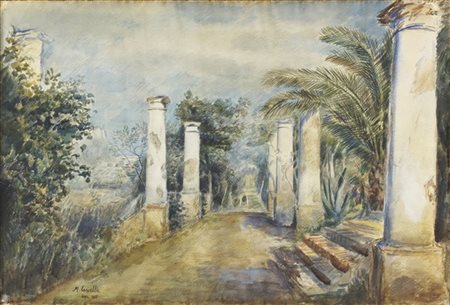 Michele Cascella "Capri" 1935
tecnica mista su carta (cm 65x95)
firmato, datato