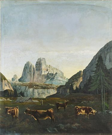 Scuola della seconda metà del secolo XIX

"Mattino - L'ora della mungitura" 
ol