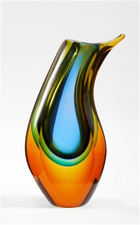 Seguso (Venezia,  - ) 
Vaso 
 Cm 24,5x12x5