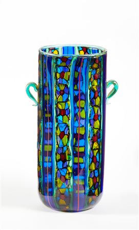 Vittorio Ferro (1932 - 2012) 
Vaso in Vetro XX sec
Vetro Soffiato Cm 24,5x16