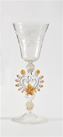  
Bicchiere in vetro di Murano 
 Cm h 27