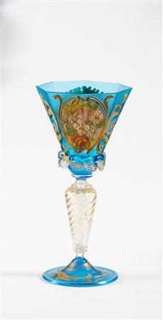  
Tipetto in vetro di Murano 
 Cm h 21