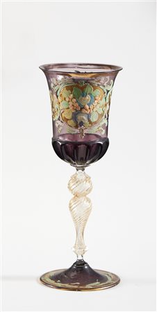  
Tipetto in vetro di Murano 
 Cm h 23,5