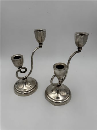  
Coppia di candelabri 
 Cm 23x12