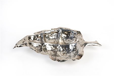  
Svuotatasche a forma di foglia in argento 925 
 Cm: 31x16x6.