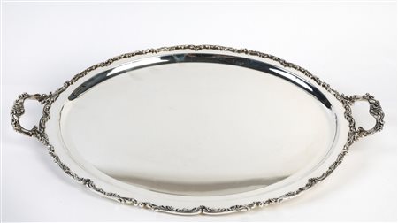  
Vassoio in argento 800 
 Cm 55x37,5