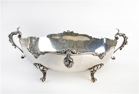  
Centrotavola in argento 800 
 Cm 14x33x20