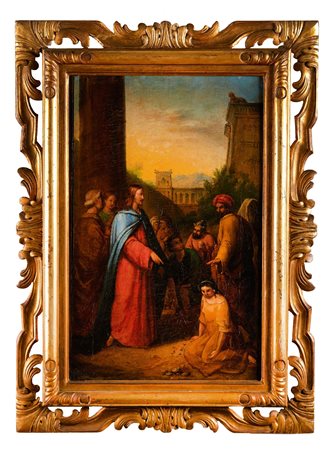  
"Cristo e l'adultera" 
Olio su tela Cm 55,5x35,5