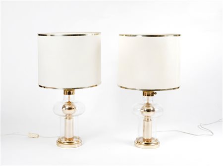 Gallo (Venezia 1910,  - ) 
Coppia di lampade 
 Cm 74x41