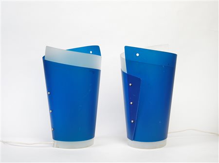 Slamp - Samuel Parker (Pomezia, 1994 - ) ,  
Coppia di Lampade da Tavolo Energy Light di Samuel Parker per Slamp Anni 90
 Cm 36x21