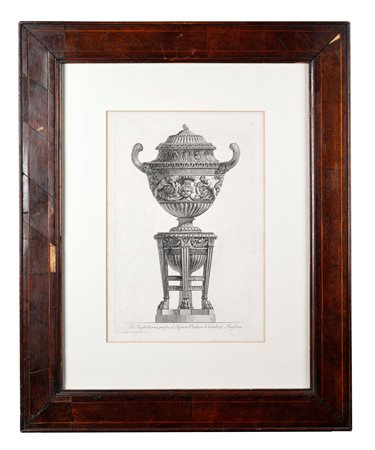 Francesco Piranesi (Roma, 1758 - Parigi, 1810) 
"In Inghilterra presso il Signor Dalton Cavaliere Inglese" 
 Cm lastra: 38x25