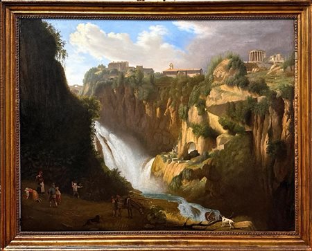  
Veduta del tempio di Tivoli  
 Cm 80x105