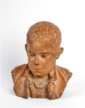  
“Testa di Napoleone Bambino” 
Scultura in terracotta Cm 25x25