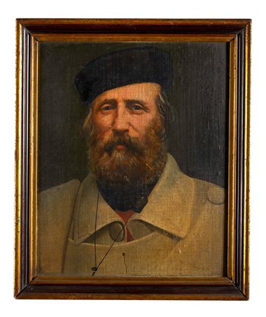 Enrico Baldini (Parma, 13/09/1807 - Parma, 27/02/1888) 
“Garibaldi” 
Olio su tavola Cm 46x38