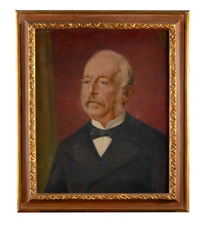 Alberto Fabbi (Bologna, 1858 - Bologna, 1906) 
“Marco Minghetti” XIX secolo
 Cm 75x64