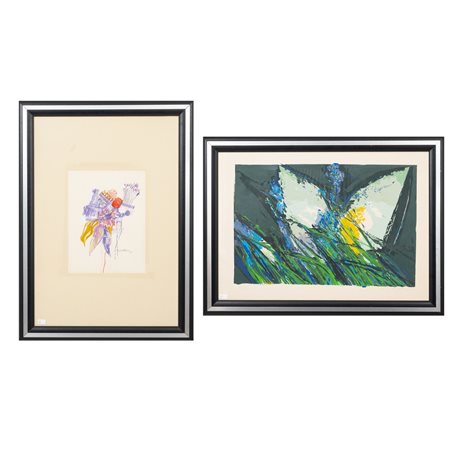 G. COLLI E PITTORE XX SEC., Litografia colori e tecnica mista