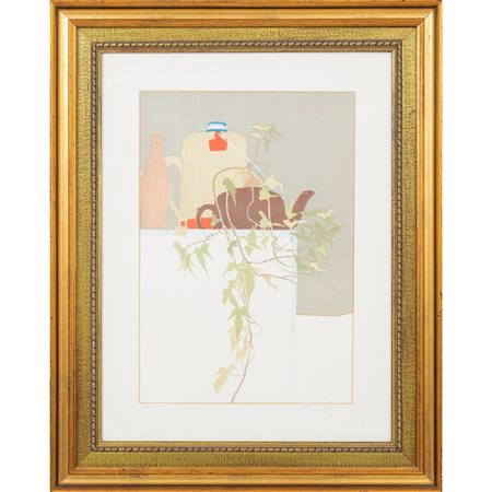 PAOLO GUIDOTTI, Natura morta, Litografia a colori