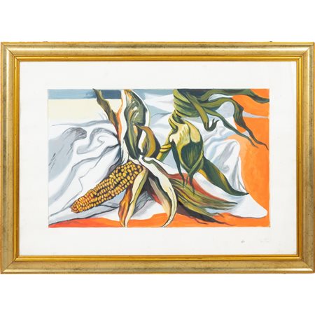 PITTORE DEL XX SECOLO, Pannocchia, Litografia a colori