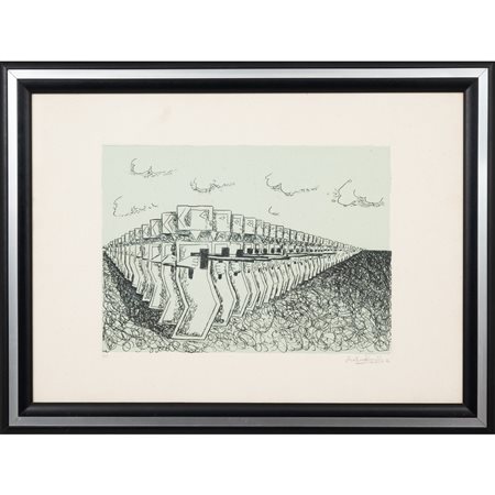 IBRAHIM KODRA, Plotone, Incisione a colori