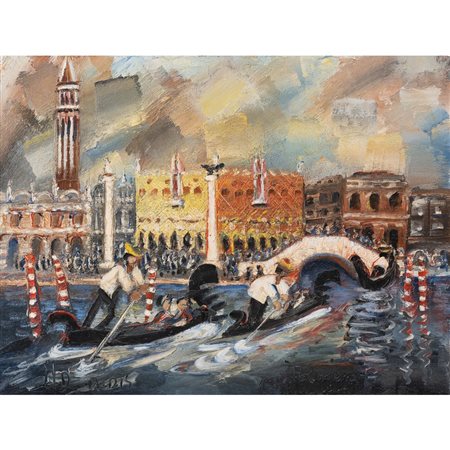PAOLO POLIMENO, Venezia, Olio su tela