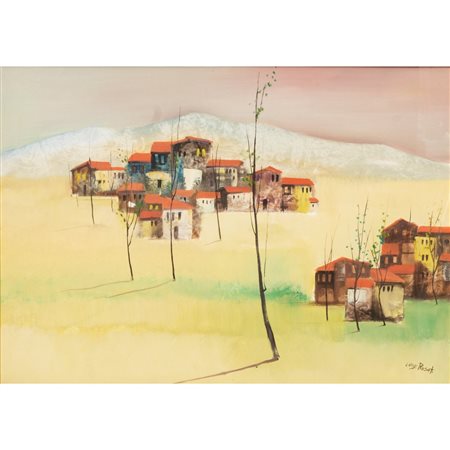 LUIGI ROSATI, Case, Olio su tela