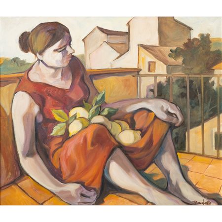 BRUNETTO BRACCIANTE, Olio su tela