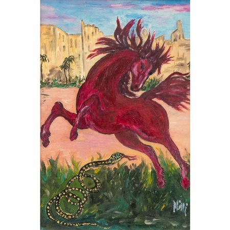 PITTORE DEL XX SECOLO, Olio su cartone telato