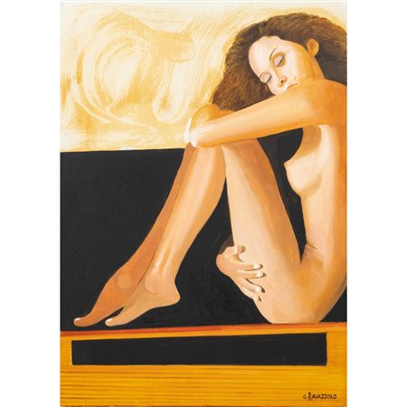 GIORGIO RAVAZZOLO, Nudo femminile, Olio su tela