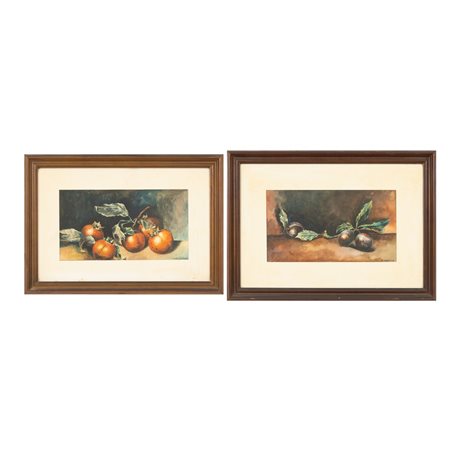 SALVATORE CASTELLESE, Due acquarelli su carta