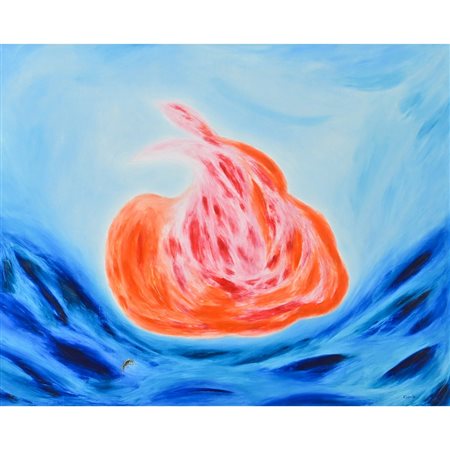 SALVATORE CAPUTO, Natura a mare, Olio su tela