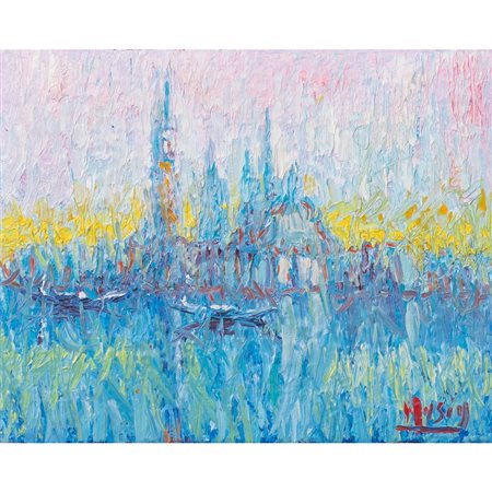 ROBERTO MASIA, Mattino Veneziano, Olio su tela