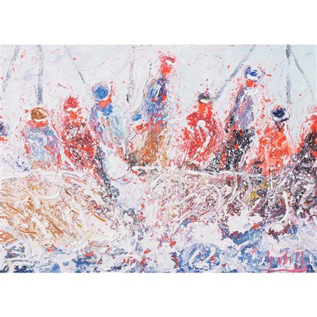 ROBERTO MASIA, Mattanza, Olio su tela