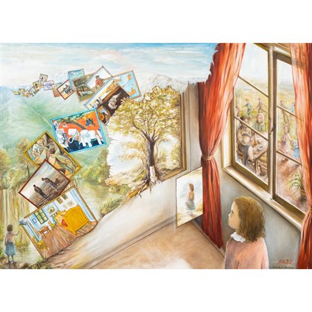 SANDRO MARINI, Olio su tela